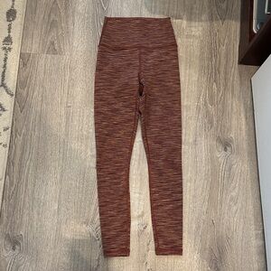 Athleta Textured Burgundy 7/8 Leggings